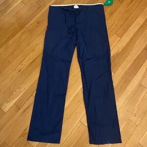 Traditional navy blue scrub zone scrub bottoms